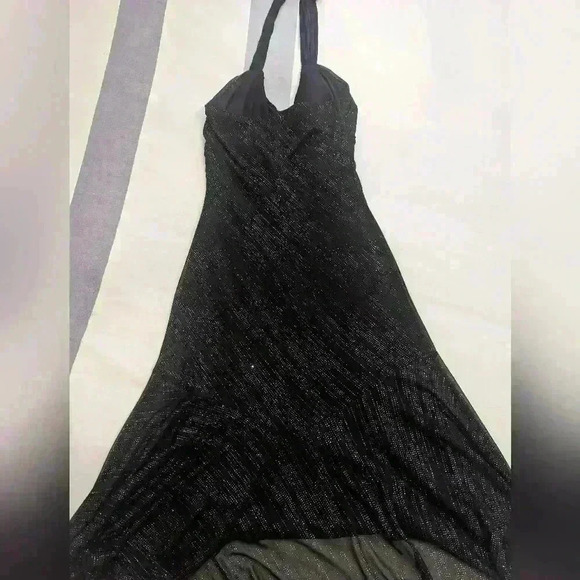 Le Chateau Black Sparkle Halter Dress - size small - Picture 6 of 13